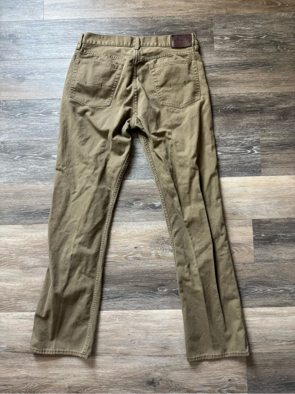 Polo Ralph Lauren Classic Straight-Leg Work Pants in Olive Sz 34/34